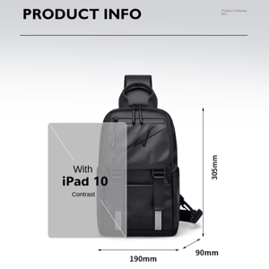 Men's Fashion Crossbody Sling Bag with Zipper & Hasp Closure Golf - Men's Crossbody Bags 5