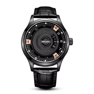 Stylish Sport Quartz Watch with Leather Strap and Large Dial Stylish Sport Quartz Watch with Leather Strap and Large Dial
