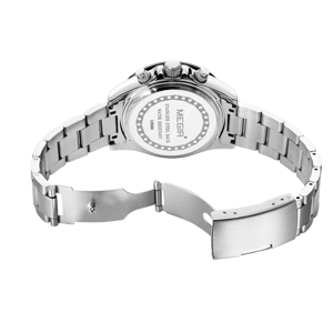 Men's Chronograph Quartz Watch with Luminous Hands & Calendar