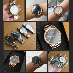 Luxury Stainless Steel Quartz Watch for Men with Calendar Luxury Stainless Steel Quartz Watch for Men with Calendar