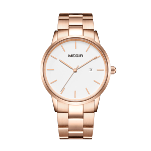 Luxury Stainless Steel Quartz Watch for Men with Calendar Luxury Stainless Steel Quartz Watch for Men with Calendar