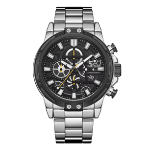 Stainless Steel Chronograph Business Watch with Luminous Display
