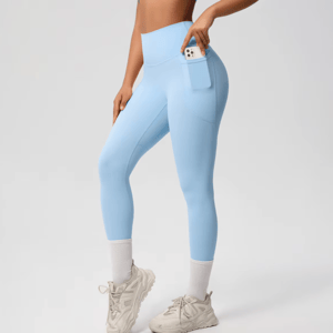 High Waist Double Brushed Ankle-Length Yoga Leggings High Waist Double Brushed Ankle-Length Yoga Leggings