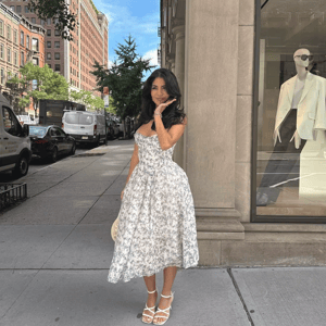 Elegant Floral Strapless Fit-and-Flare Dress for Summer Parties