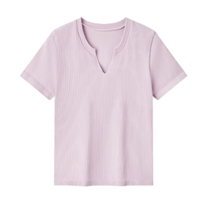 Slimming V-Neck Short Sleeve Top – Soft and Gentle Everyday Essential Semir - Women's Short Sleeve Tops