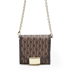 Elegant Letter Print Chain Crossbody Bag with Luxury Touch Chch - Women's Crossbody Bags