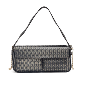 Light Luxury Chain Shoulder Bag with Flap Letter Design