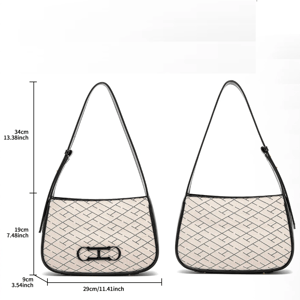 Trendy Women's Dumpling Shoulder Bag with Unique Print Design