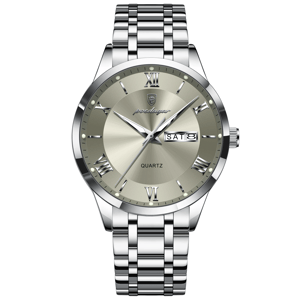 Timeless Elegance Men's Quartz Stainless Steel Wristwatch