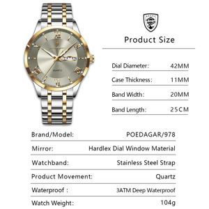 Timeless Elegance Men's Quartz Stainless Steel Wristwatch