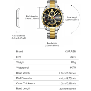 Curren - Men's Dress Watches 5