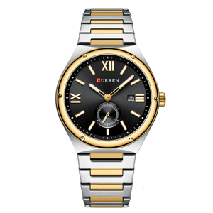 Men's Classic Stainless Steel Waterproof Quartz Watch Design