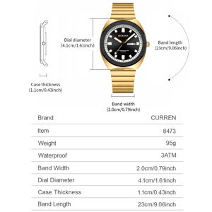 Minimalist Business Watch for Men with Luminous Display