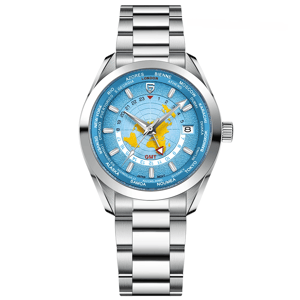 Retro Chronograph Sports Watch with GMT and Sapphire Glass Pagani Design - Men's Dress Watches