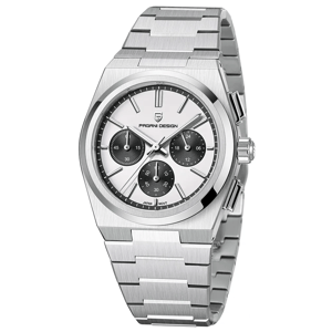 Luxury Chronograph Quartz Watch with Sapphire Glass and Style Luxury Chronograph Quartz Watch with Sapphire Glass and Style