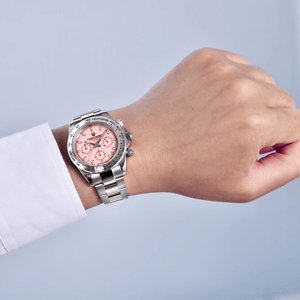 Luxury Chronograph Quartz Watch with Sapphire Glass and Calendar