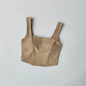 Cross Back Sports Bra with Shockproof Support and Quick Dry Fabric