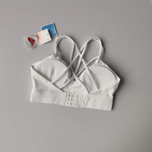 Shockproof Sports Bra with Stylish Back for Summer Workouts