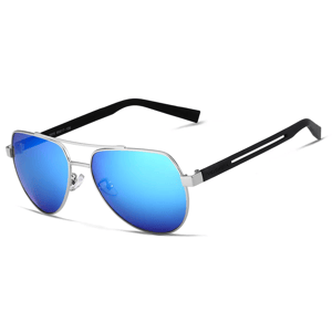 Polarized Pilot Sunglasses with UV400 Coated Mirror Lenses Veithdia - Men's Aviator Sunglasses