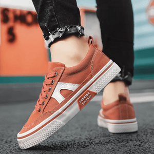 Men’s Canvas Espadrille Sneakers with Vulcanized Flat Sole