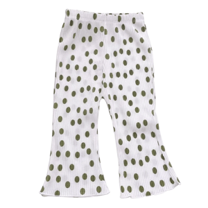 Lightweight Floral Bell Bottom Pants for Girls with Flared Hem