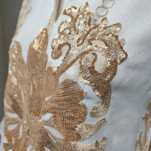 Elegant Sequin Embroidered Abaya Kaftan with Floral Design Siskakia - Women's Kaftans 3