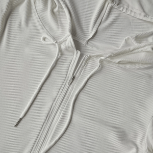 Slim Fit Hooded Jacket with Drawstring for Running Workouts