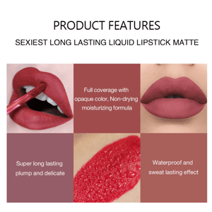 Set of 6 Matte Liquid Lipsticks in Gift Box Set of 6 Matte Liquid Lipsticks in Gift Box