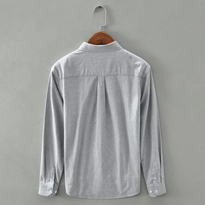 Men’s Casual Cotton Shirt Long Sleeve Outdoor Travel Top Men’s Casual Cotton Shirt Long Sleeve Outdoor Travel Top
