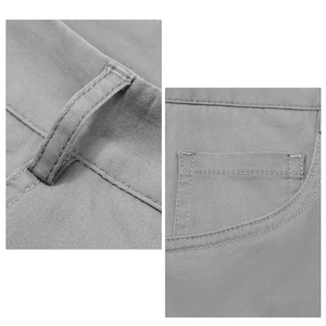 Men’s Lightweight Cotton Blend Straight Pants for Business Casual