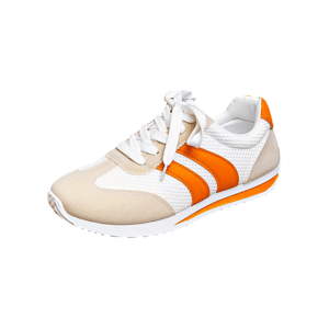 Women's Breathable Striped Lace-Up Walking and Jogging Sneakers Bzqbzx - Women's Low Top Sneakers