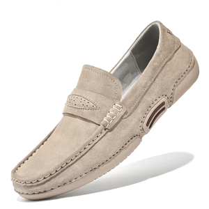 Elegant Genuine Leather Loafers for Men with Breathable Comfort