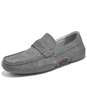Elegant Genuine Leather Loafers for Men with Breathable Comfort