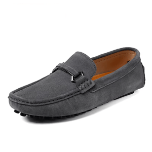 Handmade Cow Suede Loafers for Men with Breathable Comfort