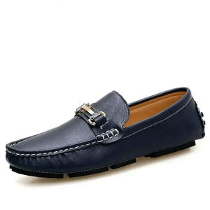 Handmade Genuine Leather Loafers for Men Slip-On Driving Shoes