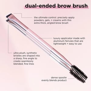 Real Techniques Dual Ended Brow Brush For Everyday Fluff + Fix