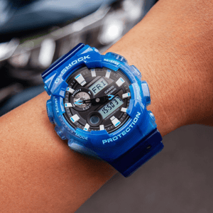 Stylish Men's Blue Resin Band Analog-Digital Watch - GAX-100MSA-2ADR Stylish Men's Blue Resin Band Analog-Digital Watch - GAX-100MSA-2ADR