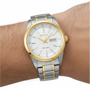 Seiko Men's SARV004 Mechanical Watch with Gold Bezel Seiko Men's SARV004 Mechanical Watch with Gold Bezel