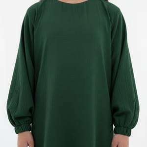 Kids Harir Maqsood Prayer Abaya I Green Msquare Fashion - Kids's Abayas 2