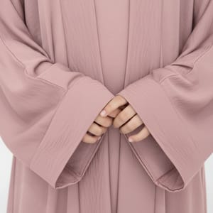 Pink Premium 3-Piece Kids Abaya Set - Lightweight Harir Maqsood Modest Wear for Girls Msquare Fashion - Kids's Abayas 4