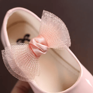 Girls Princess Leather Shoes with Shining Shell and Bow Zyczwl - Kids's Casual Shoes 2