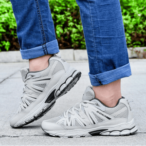 Men's Breathable Running Shoes Cow Split Microfiber Sport Sneakers Bona - Men's Running Shoes 2