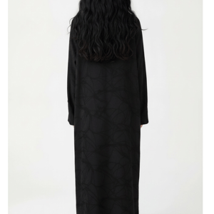 Msquare Fashion Girls Abstract Print Abaya with Matching Chiffon Headscarf