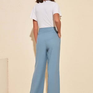 High Waist Wide Leg Pant - Formal Pants 69