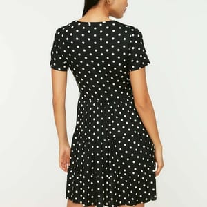 Polka Dot Skater Dress - Mini Dresses 27