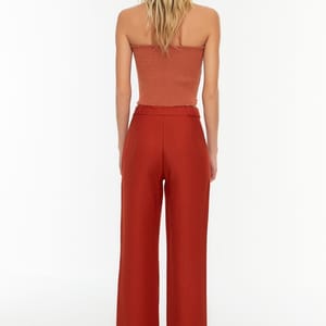 High Waist Ribbed Pant - Formal Pants 19