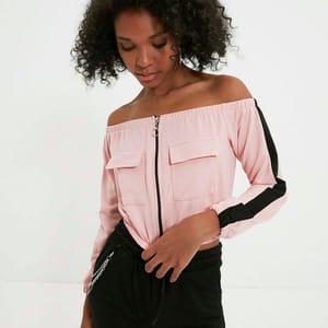 Bardot Zip Detail Sweatshirt