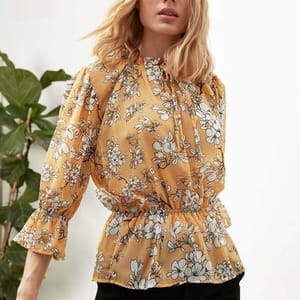 Floral Print Woven Top