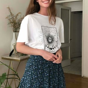 Floral Print Mini Skirt - Mini Skirts 42
