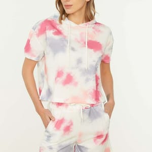 Tie Dye Hoodie & Shorts Set